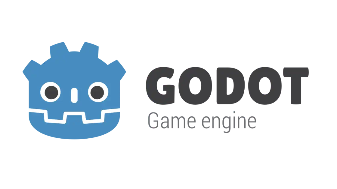 The Godot game engine logo.